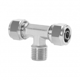 NM-AT-12-R12 Фитинг тройник T-образный с накидной гайкой, 12-8 мм x R 1/2